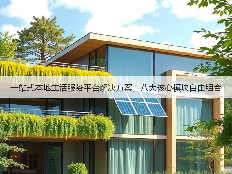 一站式本地生活服务平台解决方案，八大核心模块自由组合