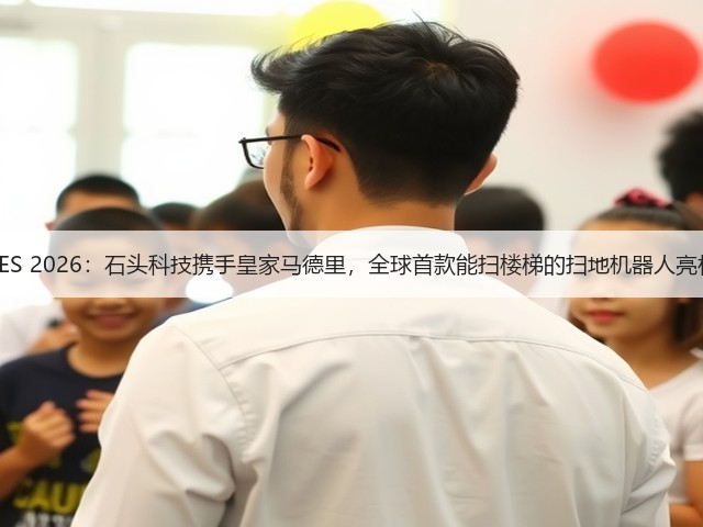 CES 2026：石头科技携手皇家马德里，全球首款能扫楼梯的扫地机器人亮相(图1)