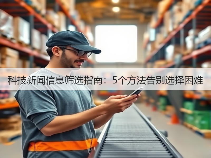 科技新闻信息筛选指南：5个方法告别选择困难
