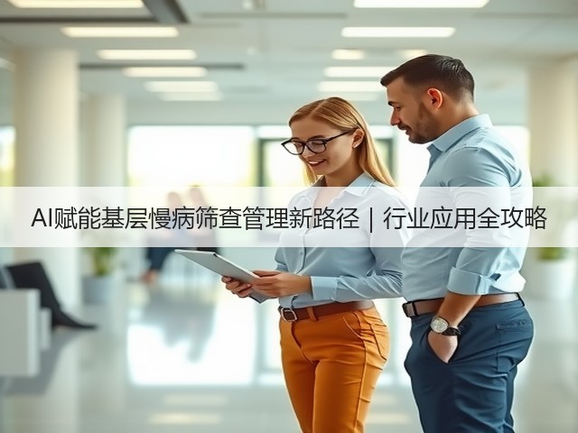 AI赋能基层慢病筛查管理新路径|行业应用全攻略(图1) AI赋能基层慢病筛查管理新路径|行业应用全攻略(图1)