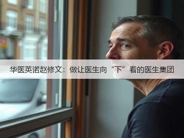 华医英诺赵修文:做让医生向“下”看的医生集团(图1) 华医英诺赵修文:做让医生向“下”看的医生集团(图1)