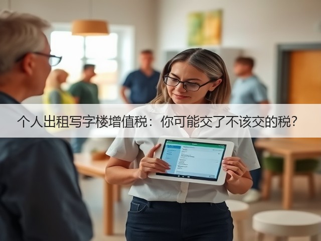 个人出租写字楼增值税:你可能交了不该交的税?(图1) 个人出租写字楼增值税:你可能交了不该交的税?(图1)
