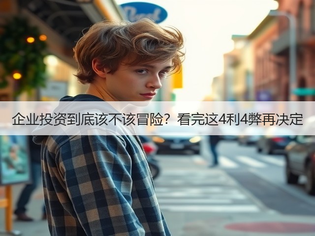 企业投资到底该不该冒险？看完这4利4弊再决定(图1)