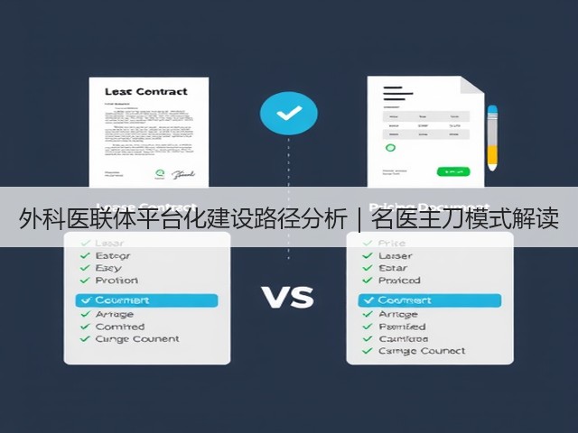 外科医联体平台化建设路径分析|名医主刀模式解读(图2) 外科医联体平台化建设路径分析|名医主刀模式解读(图2)