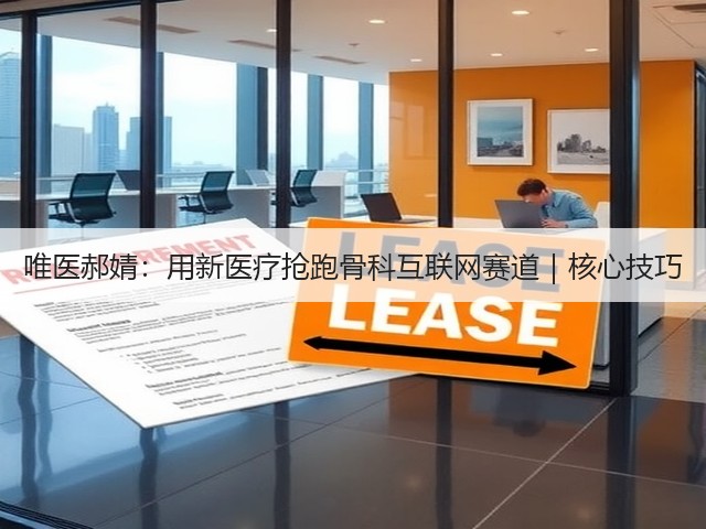唯医郝婧:用新医疗抢跑骨科互联网赛道|核心技巧(图2) 唯医郝婧:用新医疗抢跑骨科互联网赛道|核心技巧(图2)