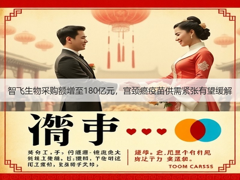 智飞生物采购额增至180亿元，宫颈癌疫苗供需紧张有望缓解