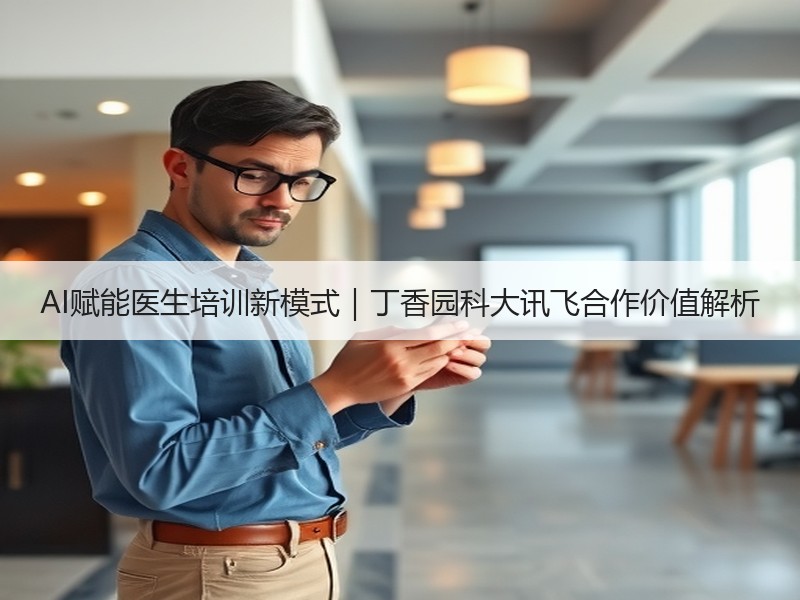 AI赋能医生培训新模式｜丁香园科大讯飞合作价值解析