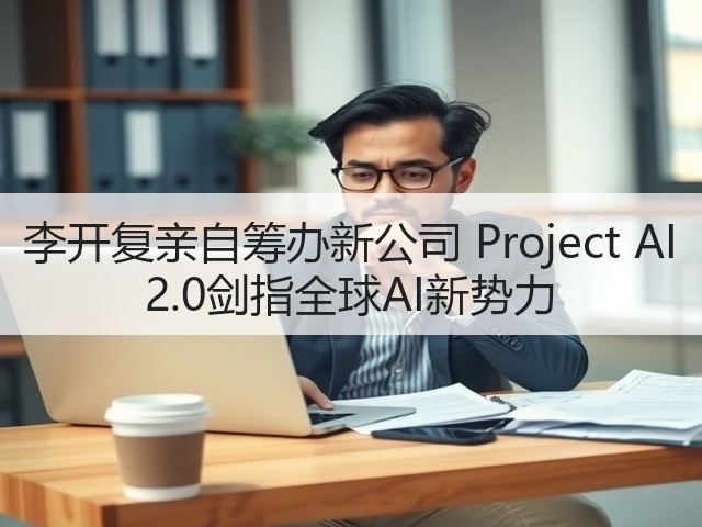李开复亲自筹办新公司 Project AI 2.0剑指全球AI新势力(图1) 李开复亲自筹办新公司 Project AI 2.0剑指全球AI新势力(图1)