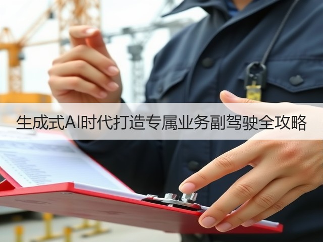 生成式AI时代打造专属业务副驾驶全攻略(图1) 生成式AI时代打造专属业务副驾驶全攻略(图1)