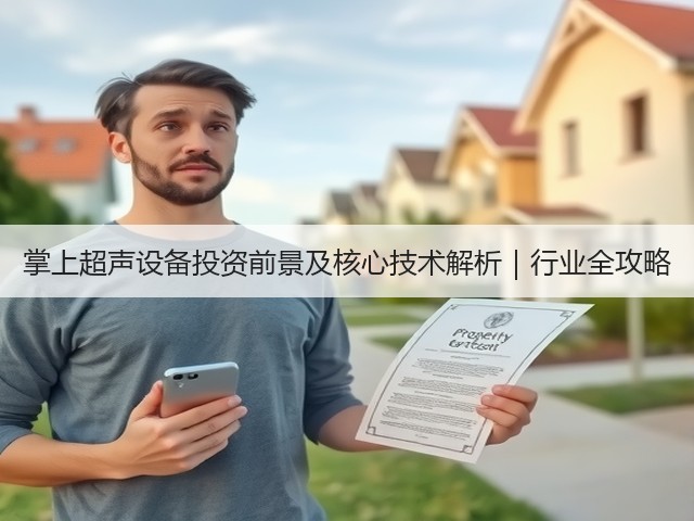 掌上超声设备投资前景及核心技术解析|行业全攻略(图3) 掌上超声设备投资前景及核心技术解析|行业全攻略(图3)
