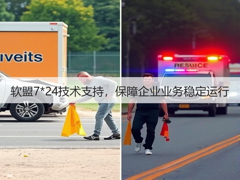 软盟7*24技术支持，保障企业业务稳定运行