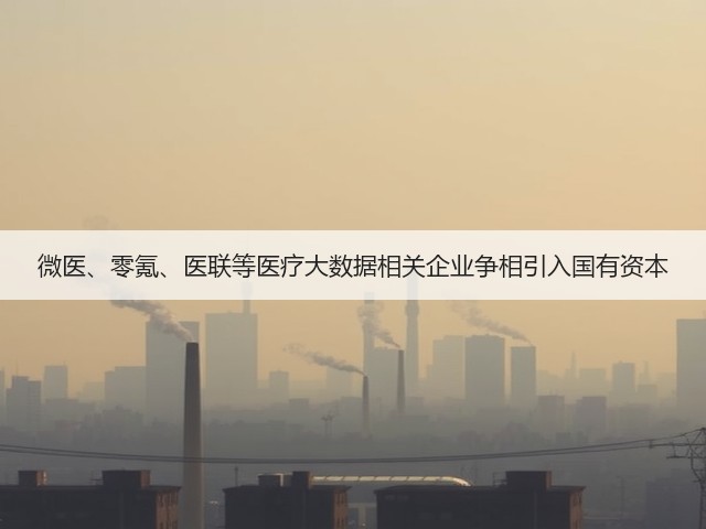 微医、零氪、医联等医疗大数据相关企业争相引入国有资本(图2) 微医、零氪、医联等医疗大数据相关企业争相引入国有资本(图2)